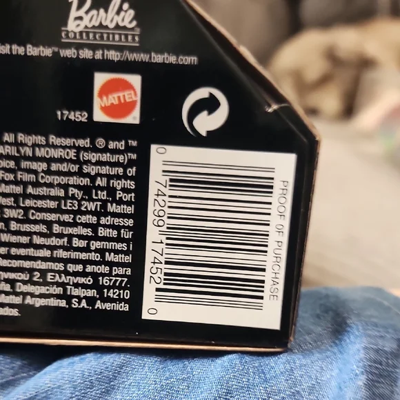 1997 Mattel Barbie as Marilyn Doll - Collector Edition - Picture 7 of 8